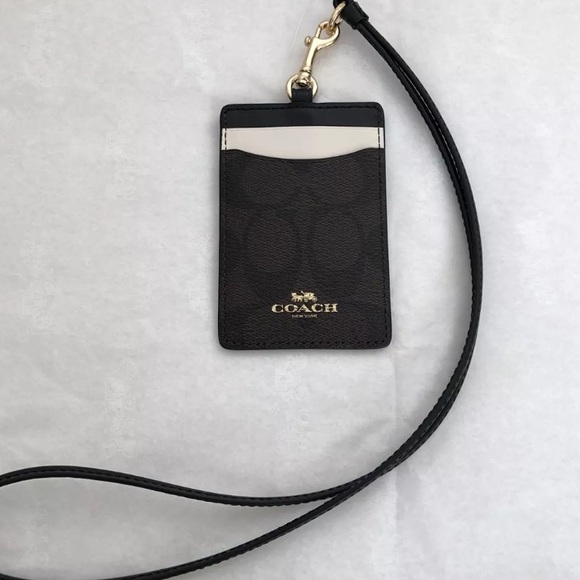 SOLD⛔️Authentic COACH leather Lanyard ID/card - Picture 2 of 8